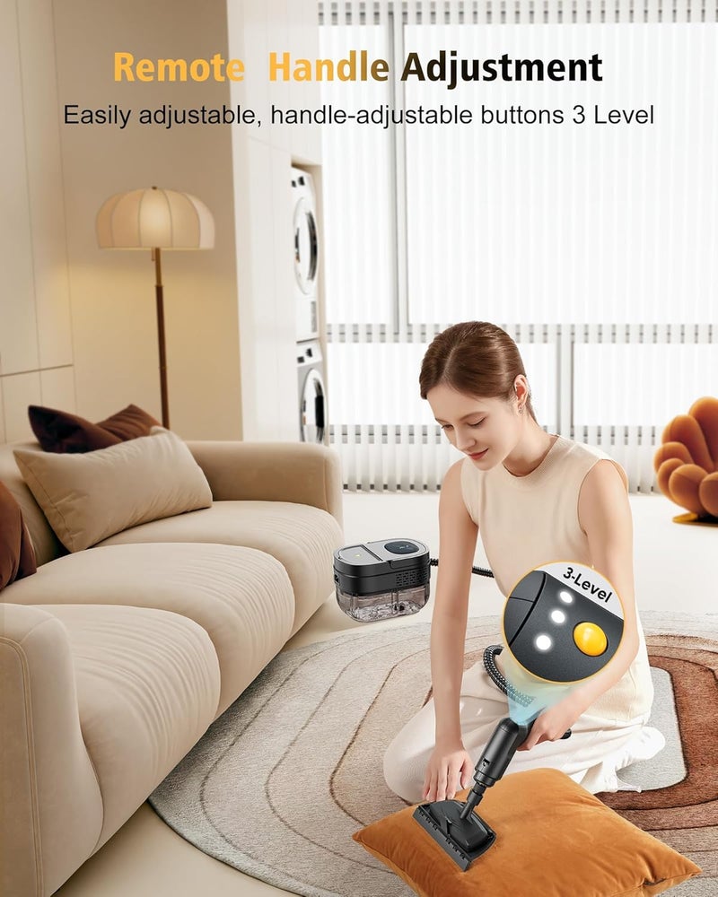 KASTWAVE 1600MLHandheld Steam Cleaner, 2500W Portable Steam Cleaner 3-Speed Adjustable Handle, High-Temperature steamer for Car, Home kitchens, Camping - Image 4