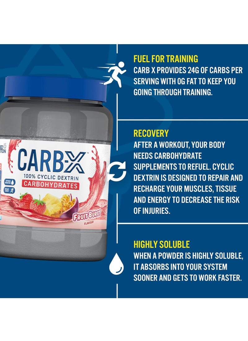 Applied Nutrition - Carb X 100% Cyclic Dextrin Carbon Hydrates Post Workout, Fruit Burst, 1.2 kg, - Image 1
