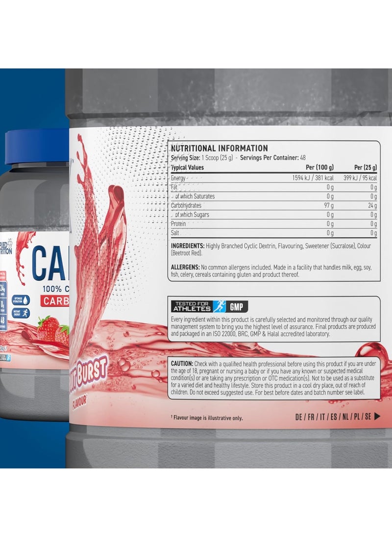 Applied Nutrition - Carb X 100% Cyclic Dextrin Carbon Hydrates Post Workout, Fruit Burst, 1.2 kg, - Image 1