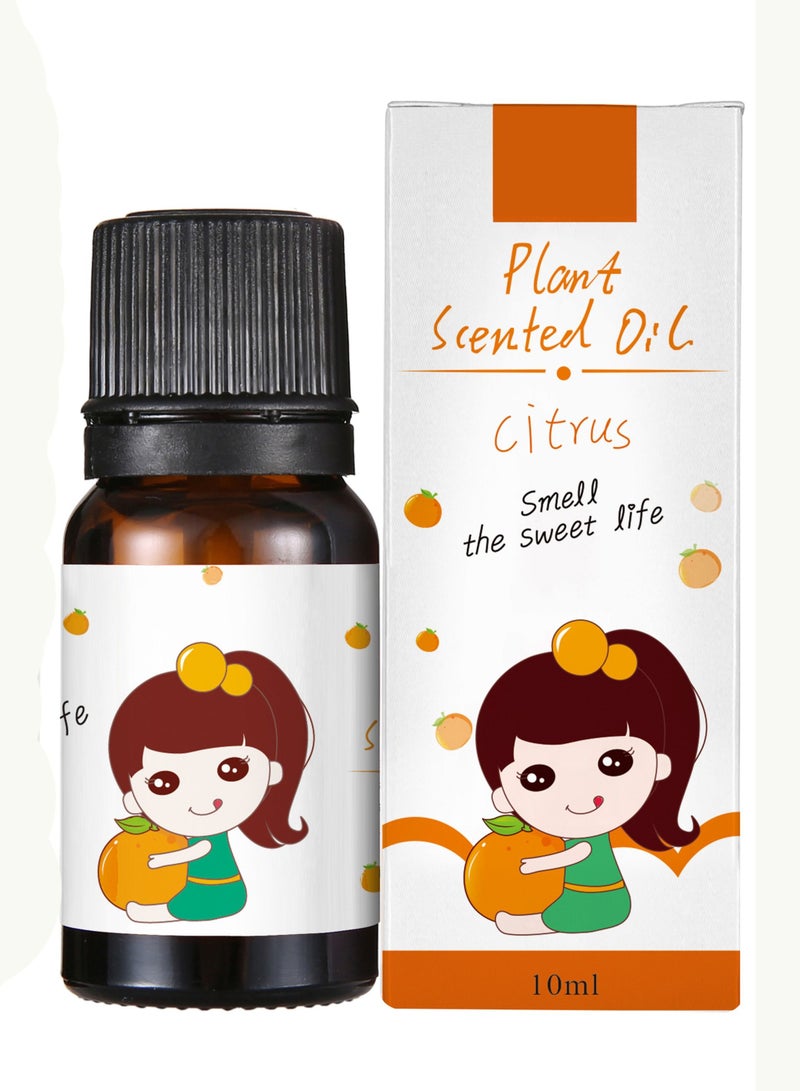 1-Piece 10ML Essential Oil For Air Humidifier,Flavors Aroma Diffuser Natural Plant Oil,Plant Fragrance Use For Air Fresh or Relieve Stress,Fragrance Citrus - Image 1