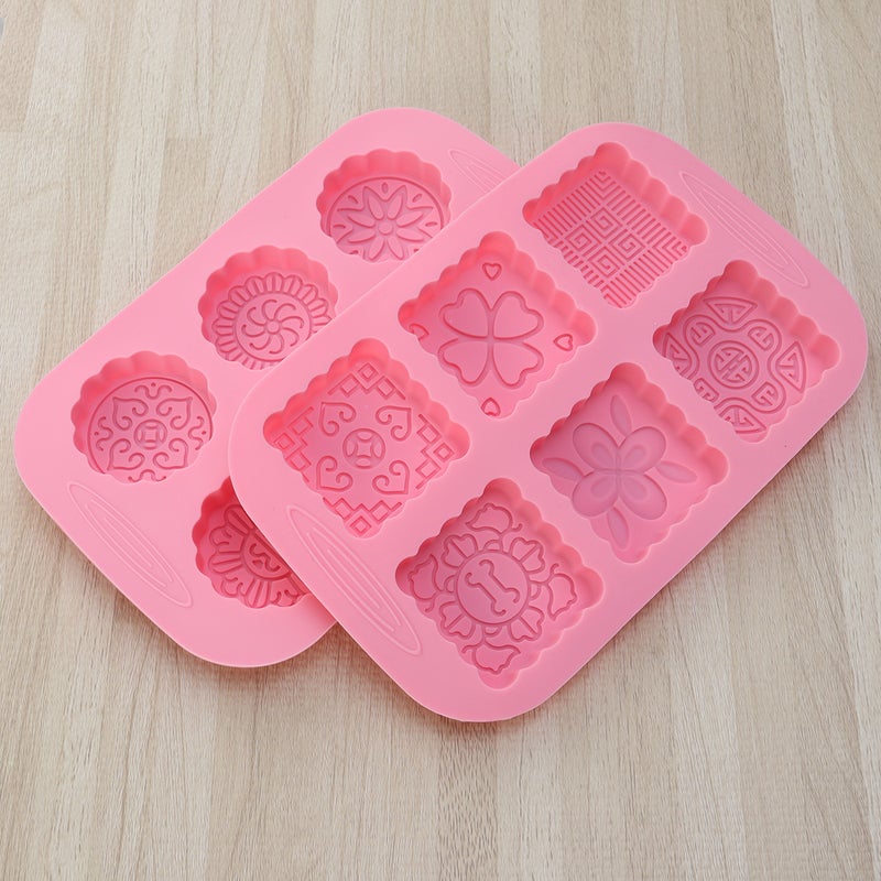 2pcs Flower Moulds Beautiful Baking Mould for Home Store Festival ( ) - Image 4