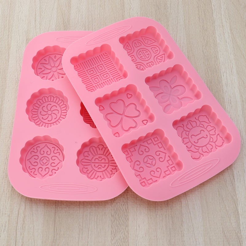 2pcs Flower Moulds Beautiful Baking Mould for Home Store Festival ( ) - Image 1