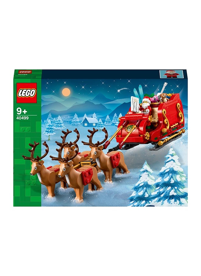 LEGO - Santa’s Sleigh Set, Building Toy for Kids with Minifigure, Reindeer Figures and Guitar, Stocking Filler Idea or fun Christmas Decoration, Gift for 9 Plus Year Old Boys and Girls 40499 (343 pieces) - Image 1