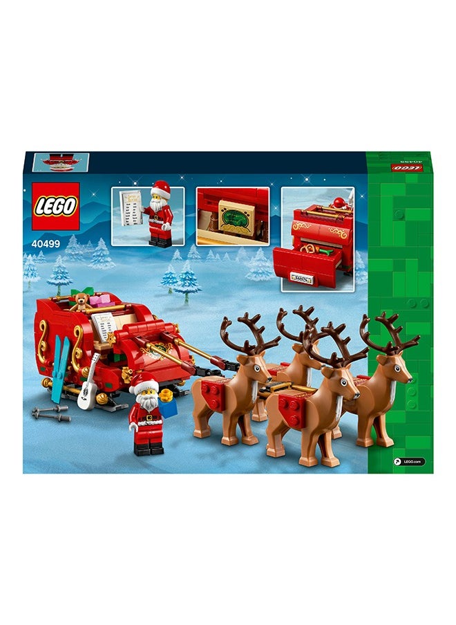 LEGO - Santa’s Sleigh Set, Building Toy for Kids with Minifigure, Reindeer Figures and Guitar, Stocking Filler Idea or fun Christmas Decoration, Gift for 9 Plus Year Old Boys and Girls 40499 (343 pieces) - Image 1