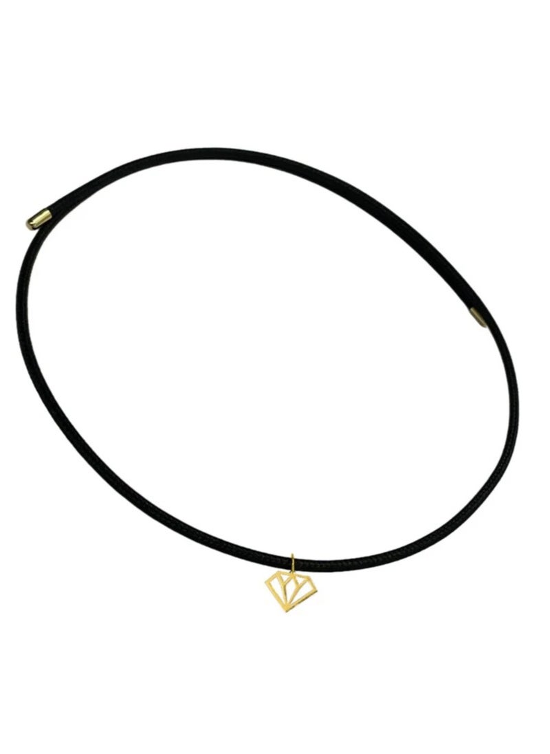JEWELIVERY - JEWELIVERY Elegant 18KT Gold Choker Necklace, Diamond Design with Shiny Gold Pendant, Perfect for Casual and Formal Occasions, Stylish Jewelry for Women - Image 1