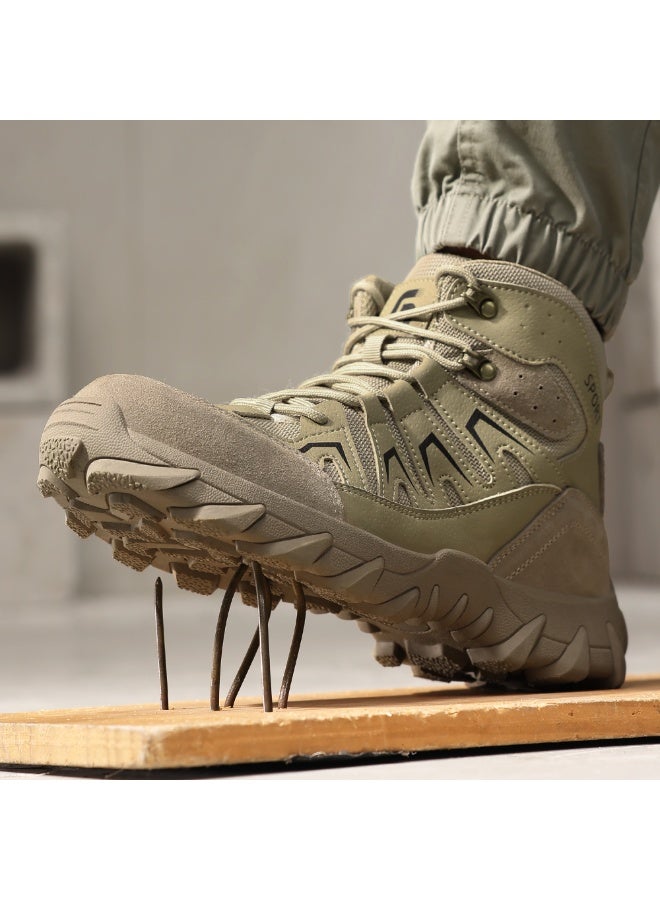 Men's steel-toe safety shoes, lightweight and comfortable, puncture-proof and slip-resistant, wear-resistant and durable, comfortable for long periods of standing, lightweight and breathable, work shoes that can also be worn as fashionable athletic shoes. - Image 4