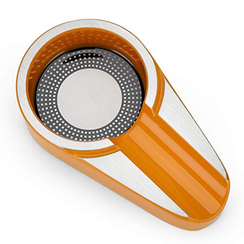CiTree Cigar Travel Ashtray, Metal (Yellow) - Image 1