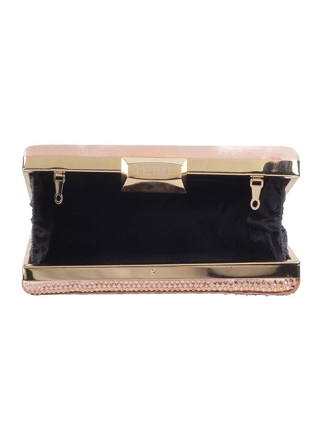 Metro Women Rose Gold Clutch (38-32) - Image 3