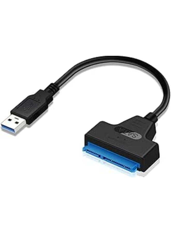 USB 3.0 Adapter 22 Pin to 2.5 Inch SATA Cable Connector Compatible with Hard Drive, SSD, SSD