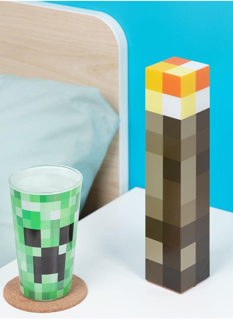 Minecraft Torch Light, Rechargeable Torch, 6-color Smart Password Control Torch