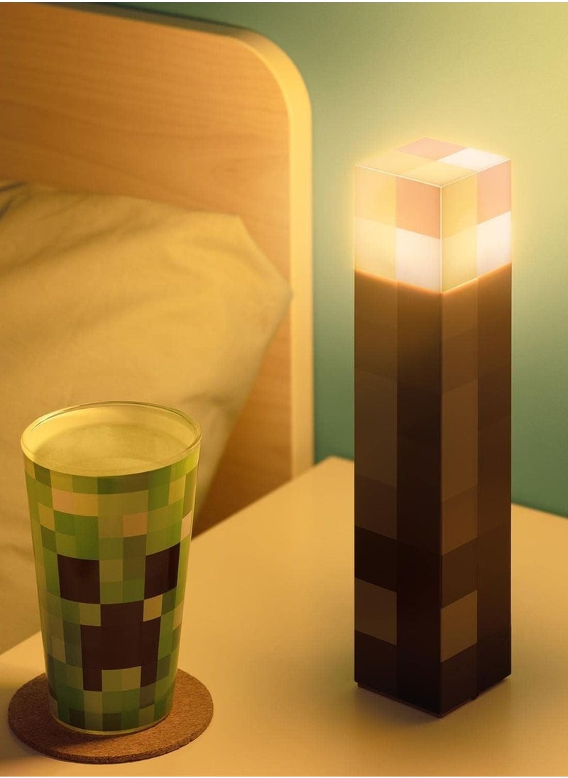 Minecraft Torch Light, Rechargeable Torch, 6-color Smart Password Control Torch