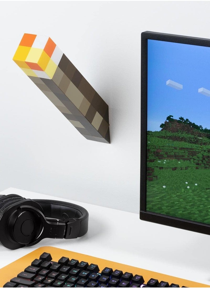 Minecraft Torch Light, Rechargeable Torch, 6-color Smart Password Control Torch