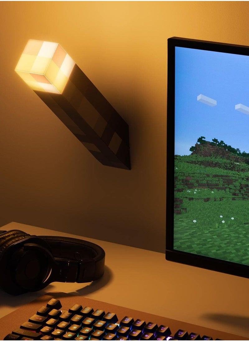Minecraft Torch Light, Rechargeable Torch, 6-color Smart Password Control Torch