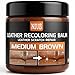 NIUB Leather Recoloring Balm Leather Color Restorer Scratch Repair Leather Paint for Furniture Couches Car Seats Shoes Bags Leather Dye and Restorer Restores Faded and Scratched LeatherMedium Brown - Image 2
