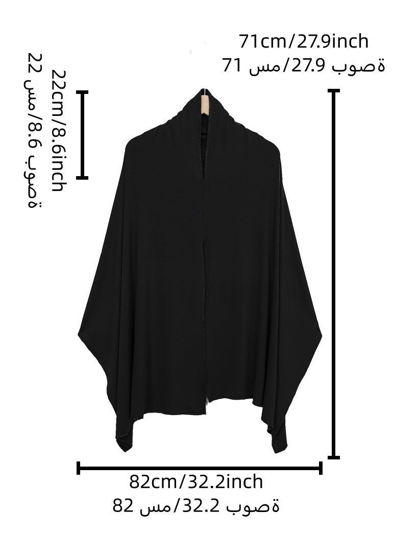 Solid Color Instant Hijab Woman Jersey Cotton Scarf Wrap Shawls Abaya Half-body Cover Hijab Lightweight Headscarf - Image 3