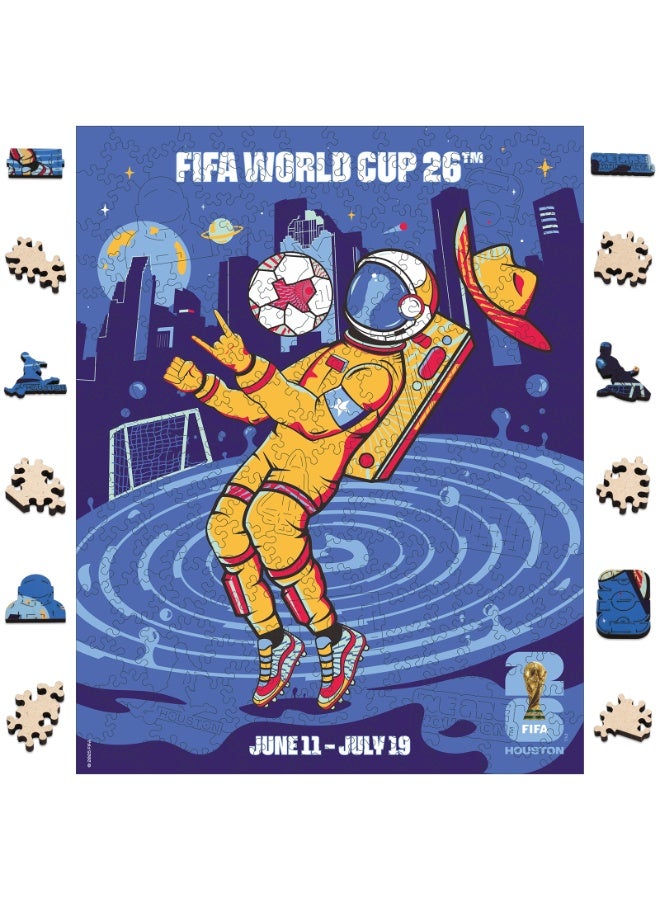 FIFA World Cup Official FIFA World Cup 2026 Wooden Puzzle – Houston City Theme | Licensed Adults Puzzle 14+ - Image 1