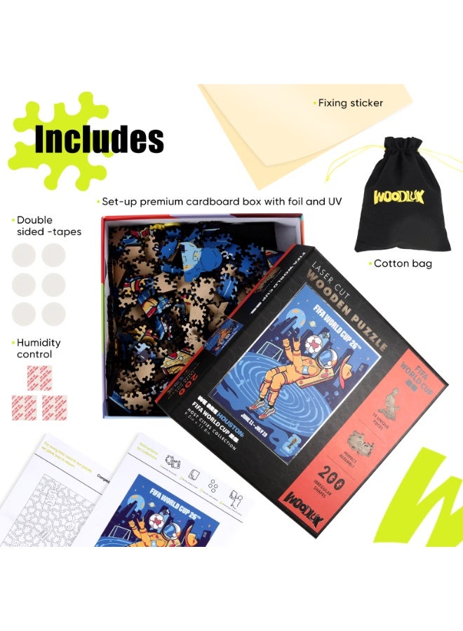 FIFA World Cup Official FIFA World Cup 2026 Wooden Puzzle – Houston City Theme | Licensed Adults Puzzle 14+ - Image 5