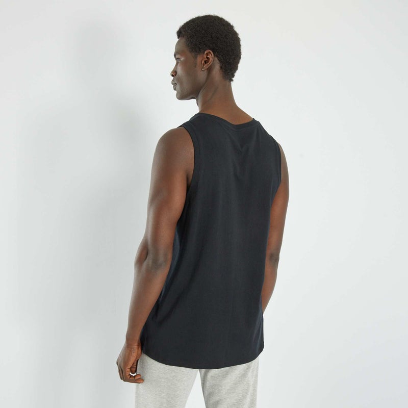 plain-sleeveless-pyjama-top-black