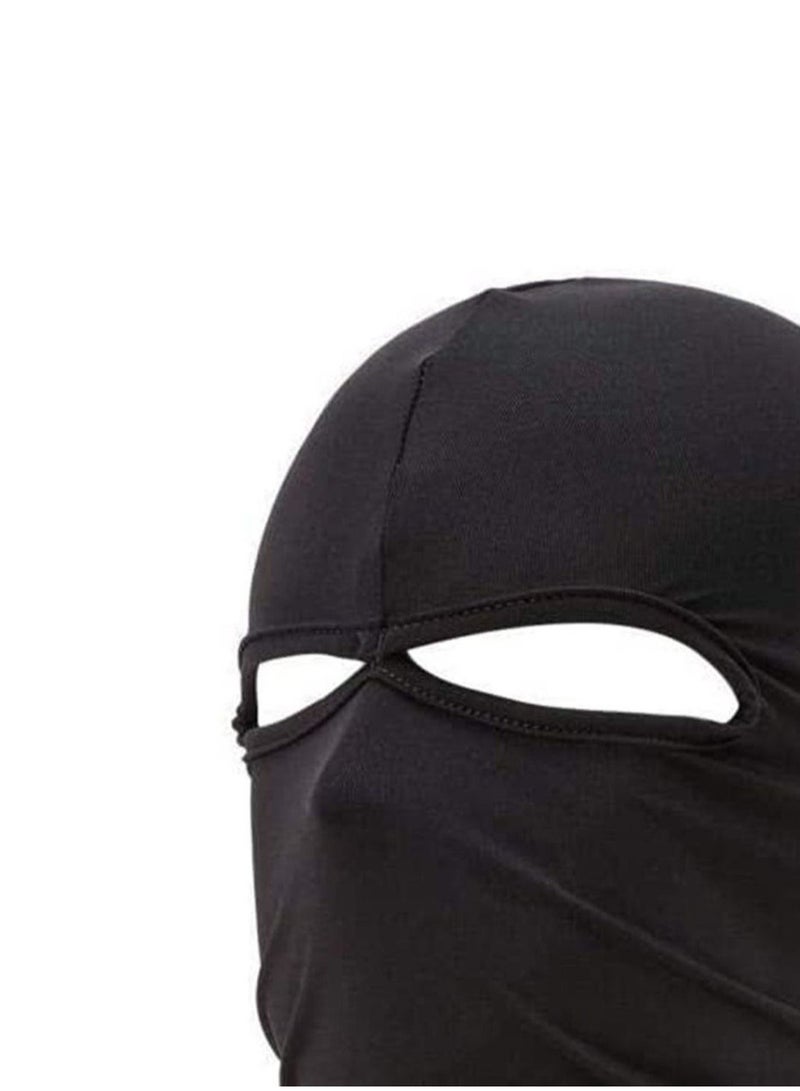Windproof And Dustproof Headset Safe Durable Themed Party Cosplay Mask Black 40x22centimeter  - Image 1