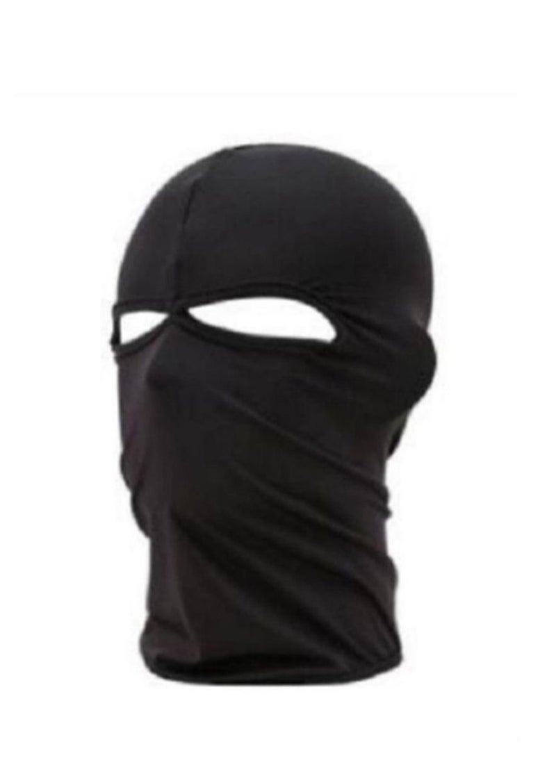 Windproof And Dustproof Headset Safe Durable Themed Party Cosplay Mask Black 40x22centimeter  - Image 3