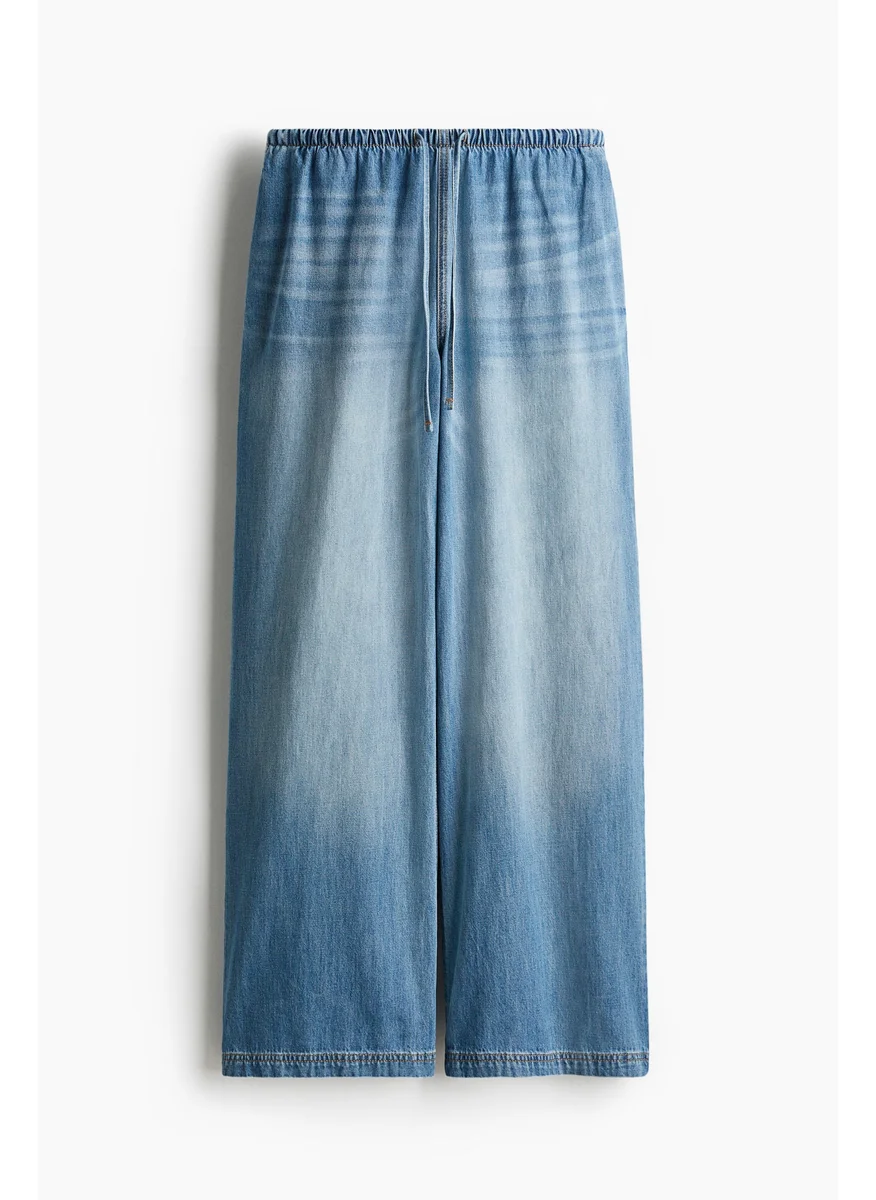 H&M Denim Drawstring Trousers