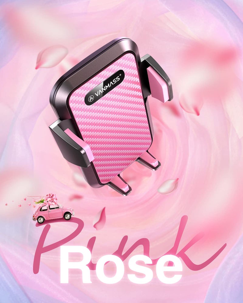 VANMASSã€85+LBS Strongest Suction & Military-Grade Ultimate Car Phone Mountã€Patent & Safety Certsã€‘ Cell Phone Holder Truck for Dashboard Windshield Vent for iPhone 17 Pro Max 16 15 for Samsung, Pink - Image 2