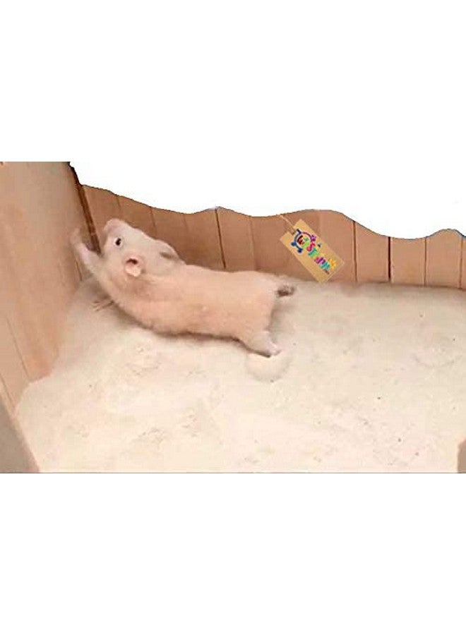 Western Era Playfull Sand Bath For Hamster, Gerbill (200Grm) (Lemon) - Image 1