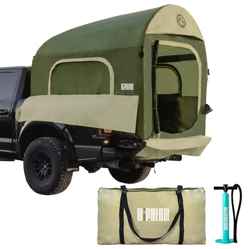 Niphean Truck Bed Tent for Camping 5.5ft-8ft for 2+1 People, 2 Mins Fast Setup Inflatable Pickup Truck Tent, PU 3000mm Waterproof & High-Strength Windproof, Spacious Interior for Multi-Landscape - Image 1