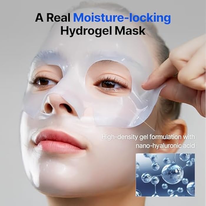 MEDITHERAPY Bluelayer Water Dome Mask - Korean Overnight Collagen Face Mask for Glass Skin, Moisturizing and Firming with Hyaluronic Acid & Blue Agave - Pore Minimizing with Hydrogel Masks for Radiant Glow - 4EA - Image 3