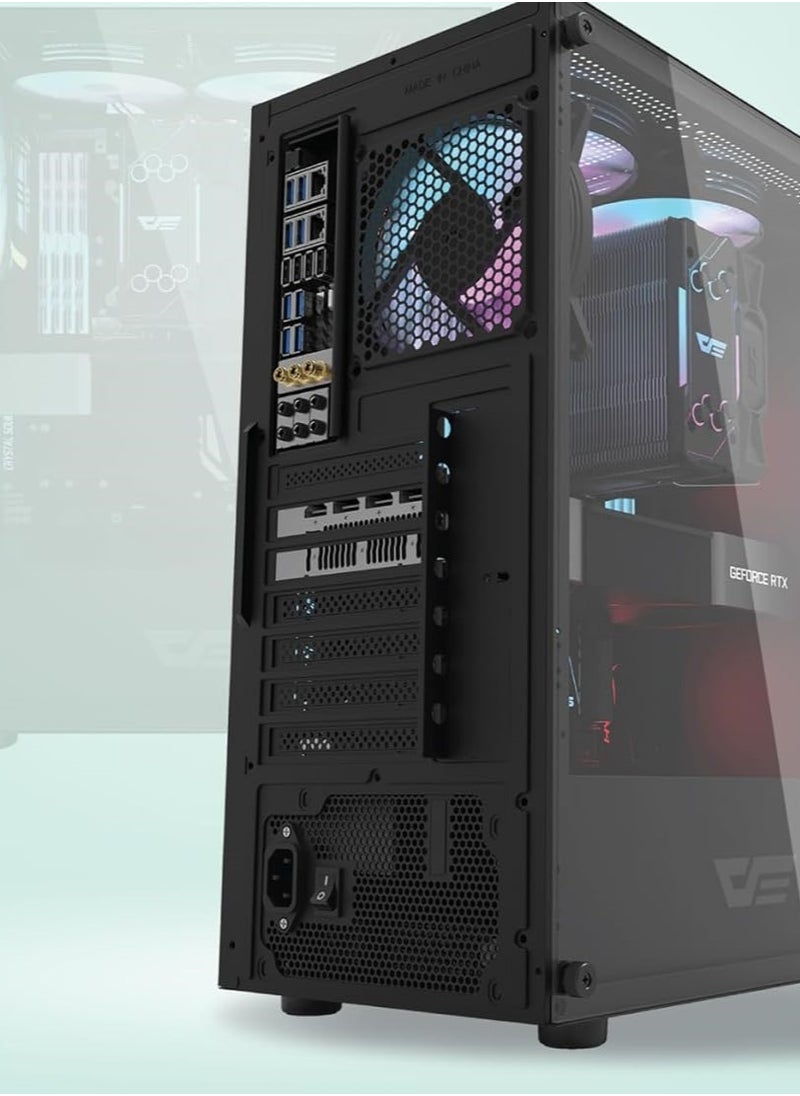 DarkFlash - BUDGET GAMING/WORKSTATION PC: NEON CORE i5 | GTX 1060 6GB | 8GB RAM | 512GB NVME SSD + 2TB HDD | Windows 11 | WIFI BT READY - Image 1