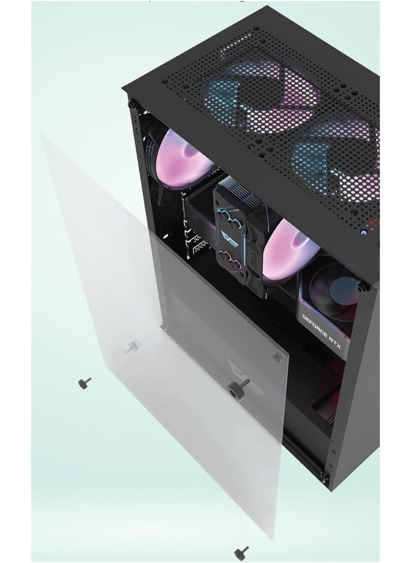 DarkFlash - BUDGET GAMING/WORKSTATION PC: NEON CORE i5 | GTX 1060 6GB | 8GB RAM | 512GB NVME SSD + 2TB HDD | Windows 11 | WIFI BT READY - Image 1