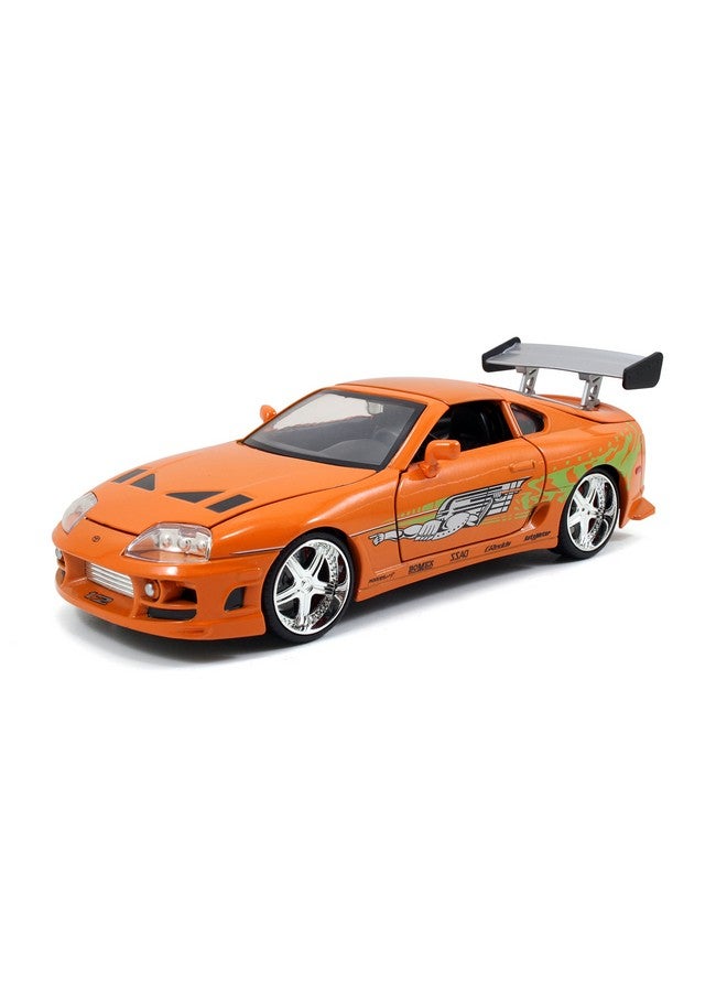 Jada Toys Fast & Furious 1:24 Brian's Toyota Supra Die-cast Car, toys for kids and adults, Orange (97168) - Image 1