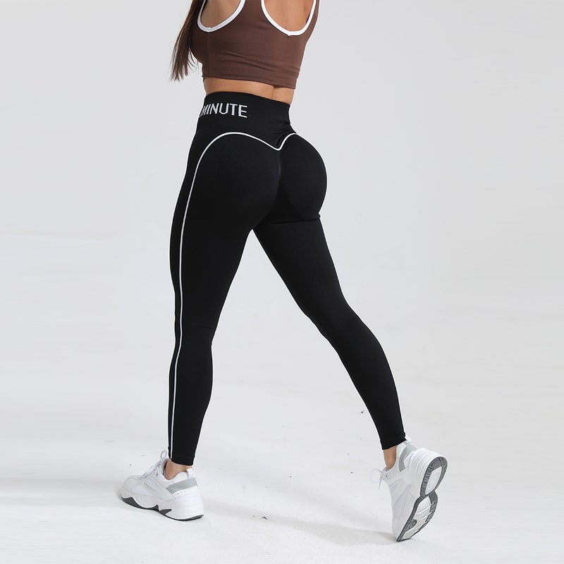 Fitness Girl Seamless Nude Yoga Pants High Waist Tummy Control Butt-Lifting Pilates Training Outerwear Slimming Tight Sports Pants - Image 4