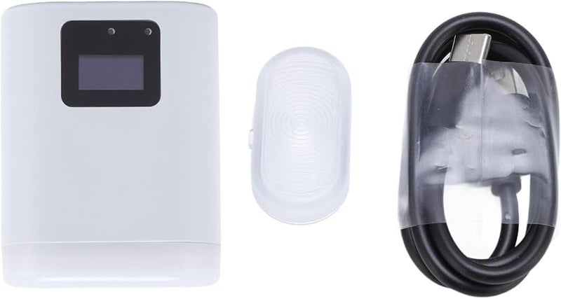 كاميرا بيضاء USB-C قابلة لإعادة الشحن فلاش كاميرا حامل حذاء ساخن ضوء LED 5600K 8 مستويات سطوع - Image 1