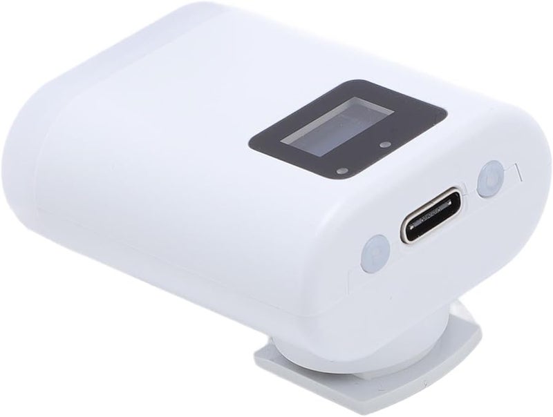 كاميرا بيضاء USB-C قابلة لإعادة الشحن فلاش كاميرا حامل حذاء ساخن ضوء LED 5600K 8 مستويات سطوع - Image 5