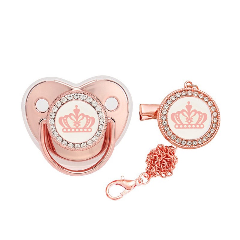 Factory direct new drill baby crown soothing play mouth baby soothing pacifier in stock wholesale - Image 4