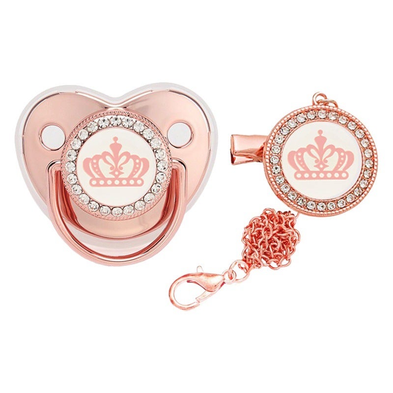 Factory direct new drill baby crown soothing play mouth baby soothing pacifier in stock wholesale - Image 2
