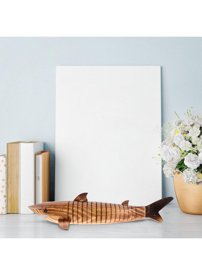 Garneck Wooden Shark Unfinished 3D Printed Shark Wiggle Animal Sculpture - Flexible Fish Model for Girls & Boys - Image 5