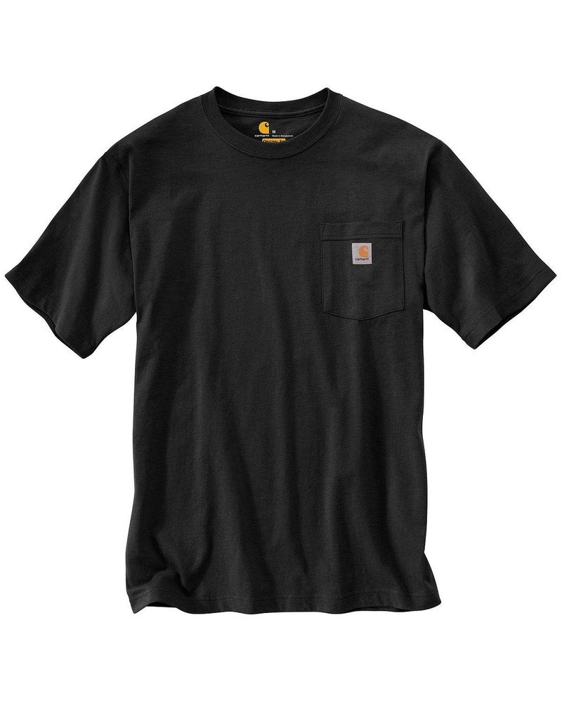 Carhartt mens Loose Fit Heavyweight Short-sleeve Pocket T-shirt work utility t shirts, Black, 5X-Large US - Image 2