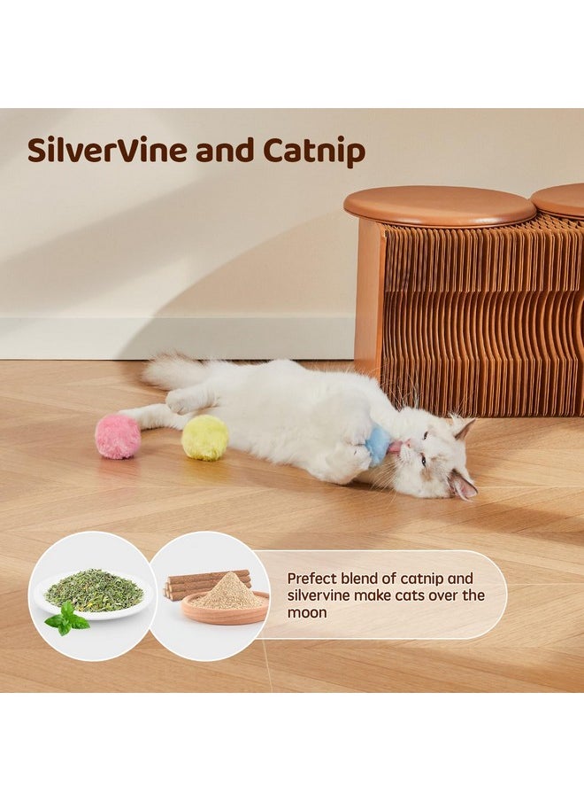 Potaroma Potaroma Chirping Cat Toys Balls with SilverVine Catnip, Upgraded, 3 Pack Fluffy Interactive Cat Kicker, 3 Lifelike Animal Sounds, Kitty Kitten Catnip Exercise Toys  - Image 4
