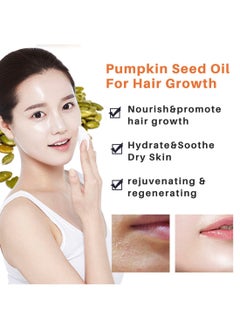 Lanthome Pumpkin Seed Oil, Multi-Activity Non-Sticky Eyelashes Growth Serum for Repairing and Thickening Hair, Nourishing Dry Skin and Densifying Eyelashes, Hair Treatment Essence for Unisex, 60ml  - Image 4