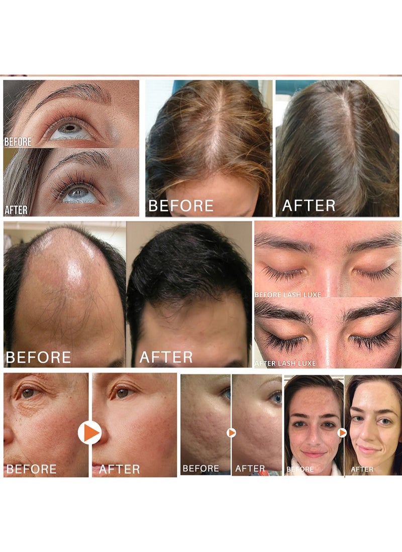 Lanthome - Pumpkin Seed Oil, Multi-Activity Non-Sticky Eyelashes Growth Serum for Repairing and Thickening Hair, Nourishing Dry Skin and Densifying Eyelashes, Hair Treatment Essence for Unisex, 60ml - Image 1