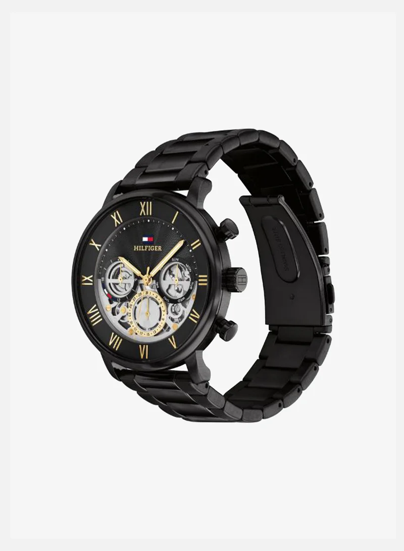 Tommy Hilfiger  Quartz Analogue Watch with Black Stainless Steel Bracelet for Men | Best Price UAE