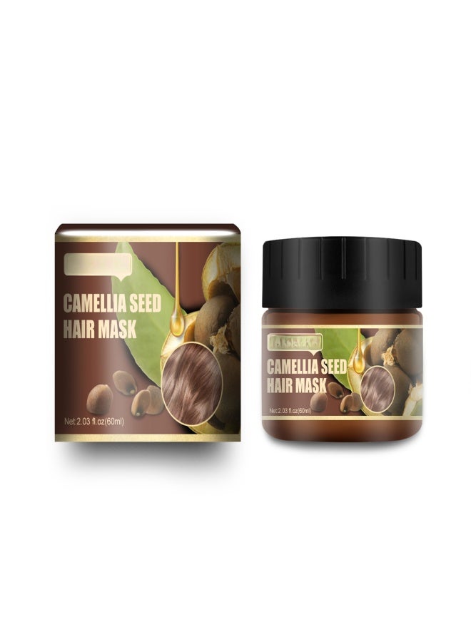 إيلهو قناع الشعر ببذور الكاميليا من إيلهو، 60 مل، يغذي جذور الشعر ويعتني بفروة الرأس الحساسة للشعر الجاف والمجعد، ويعيد الحيوية للشعر خلال فصل الشتاء - Image 5