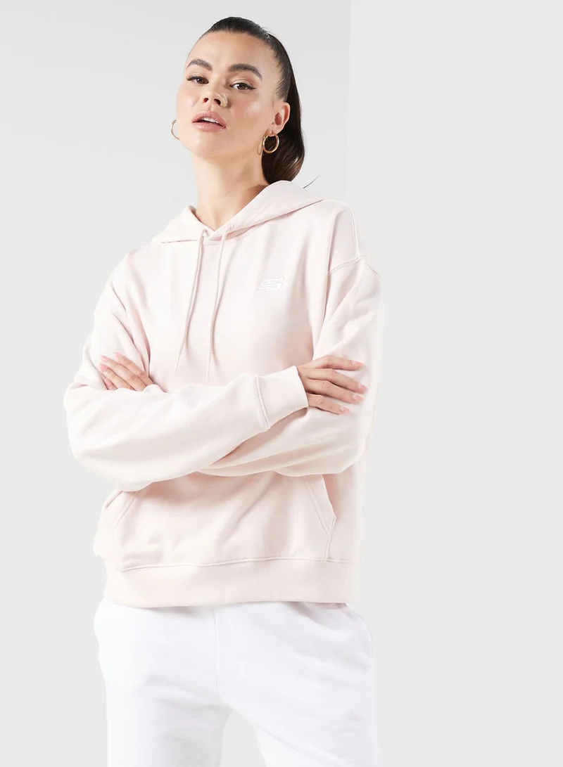 New Balance French Terry Small Logo Hoodie