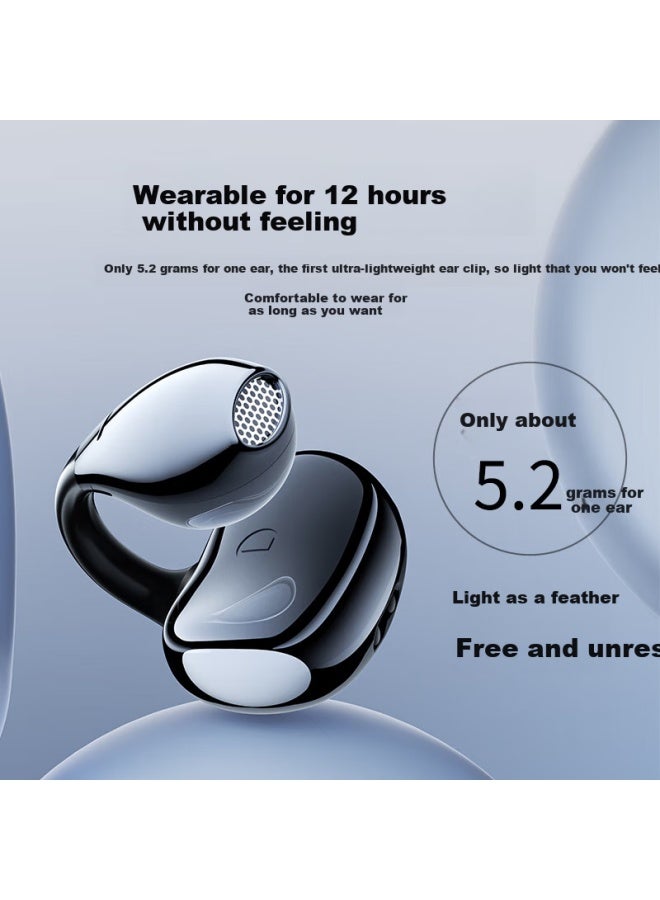 Oksj Bluetooth Earphones Ear-hook Bone Conduction Concept Wireless Open Sports Running Earphones With Call Noise Reduction Hanging Ear Suitable For Huawei Xiaomi Apple - Image 2