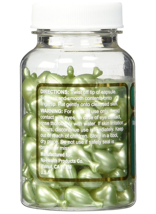 Nu-Health Aloe Vera & Vitamin E Skin Oil, 90 green Capsules  - Image 2