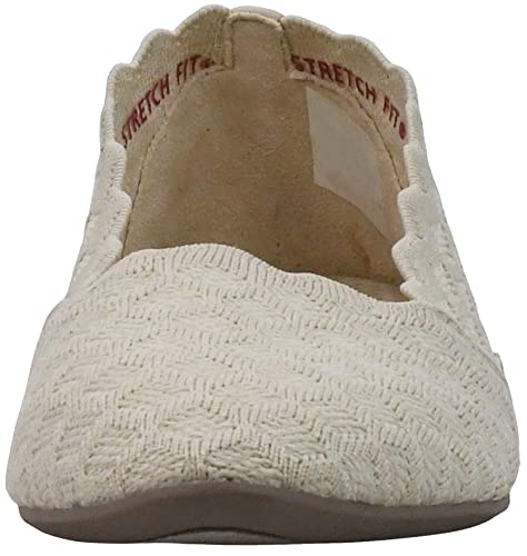 Skechers Women's Cleo-Honeycomb Ballet Flats, Natural, 10 - Image 2