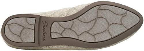 Skechers Women's Cleo-Honeycomb Ballet Flats, Natural, 10 - Image 4