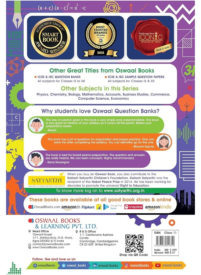 Oswaal ISC Question Bank Class 11 Physics Previous 10 Years Solved Papers Chaptewise & Topicwise Book (For 2023 Exam)  - Image 2